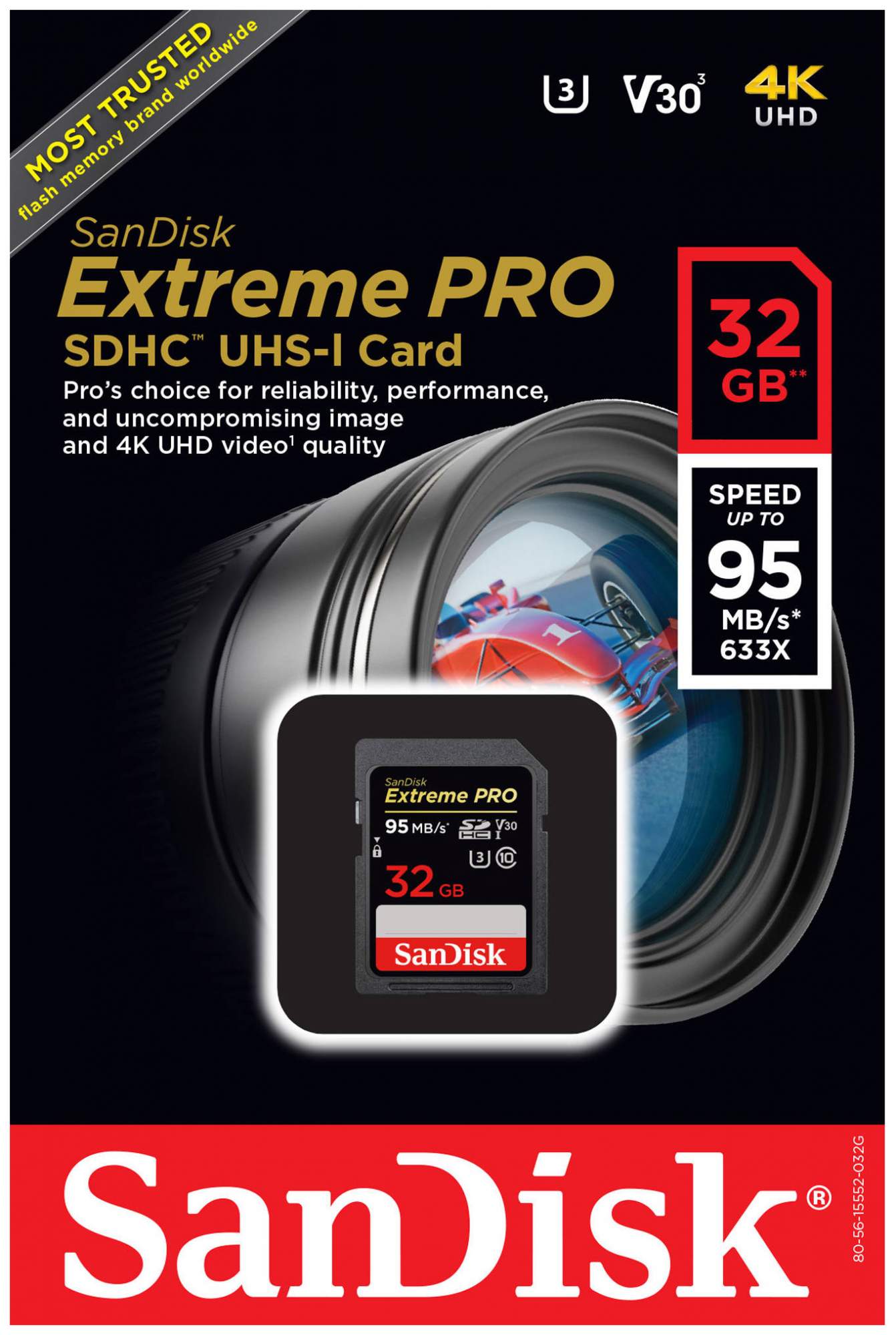 Карта памяти sandisk sdxc 64gb extreme pro uhs ii