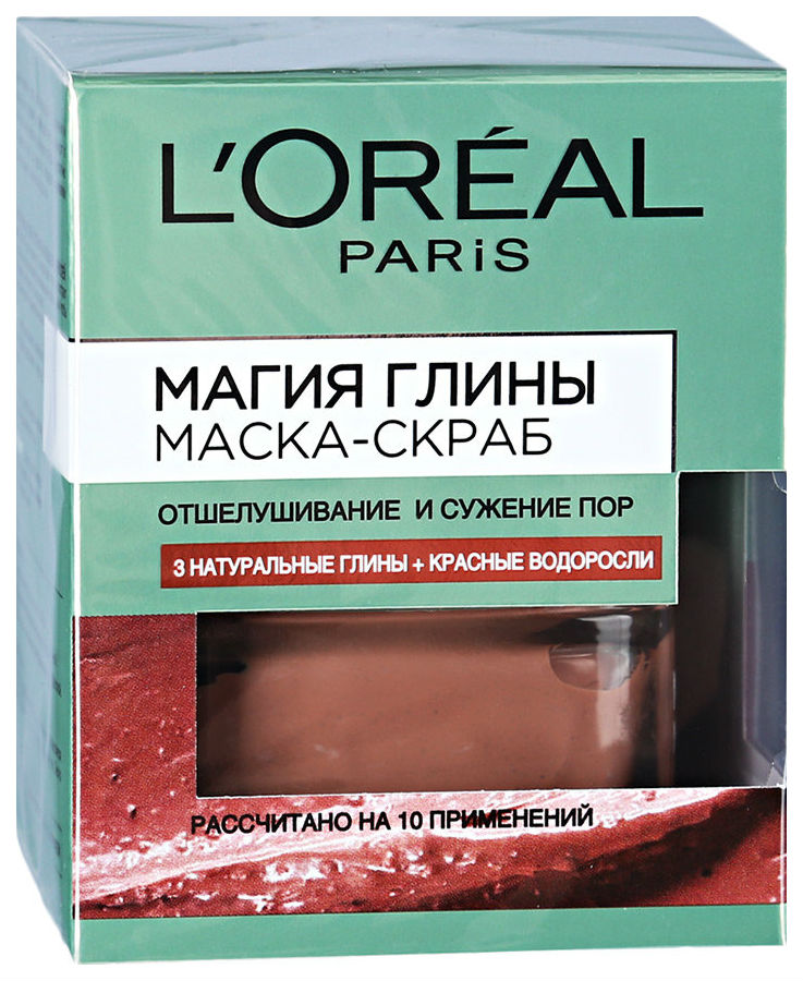 Красная глина для лица. Маска-скраб для лица l`Oreal магия глины отшелушивание и сужение пор 50мл. Loreal магия глины маска. Маска лореаль магия глины красная. L'Oreal Paris магия глины маска.