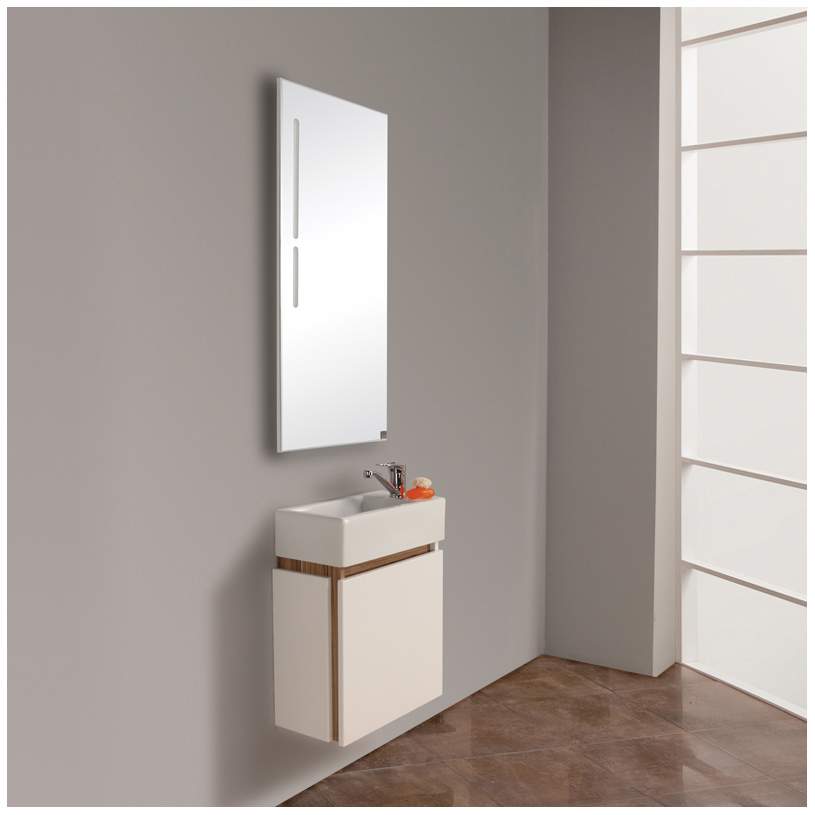 Зеркало для ванной AQUATON Эклипс 46 1A129002EK010 белый