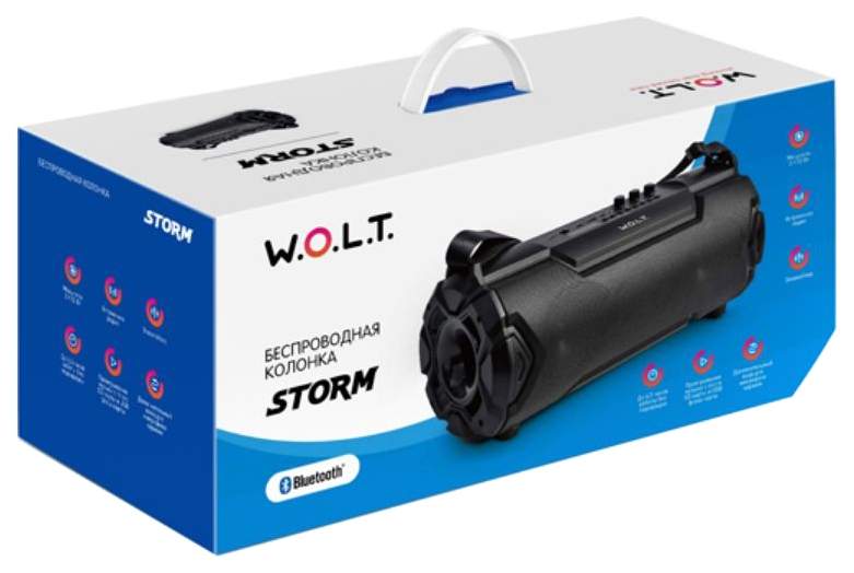 Портативная колонка W.O.L.T. Storm Black