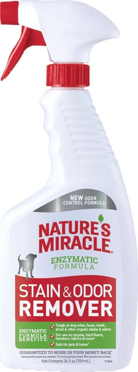 Спрей-уничтожитель пятен и запахов от собак Nature's Miracle Dog Stain&Odor Remover, 709мл