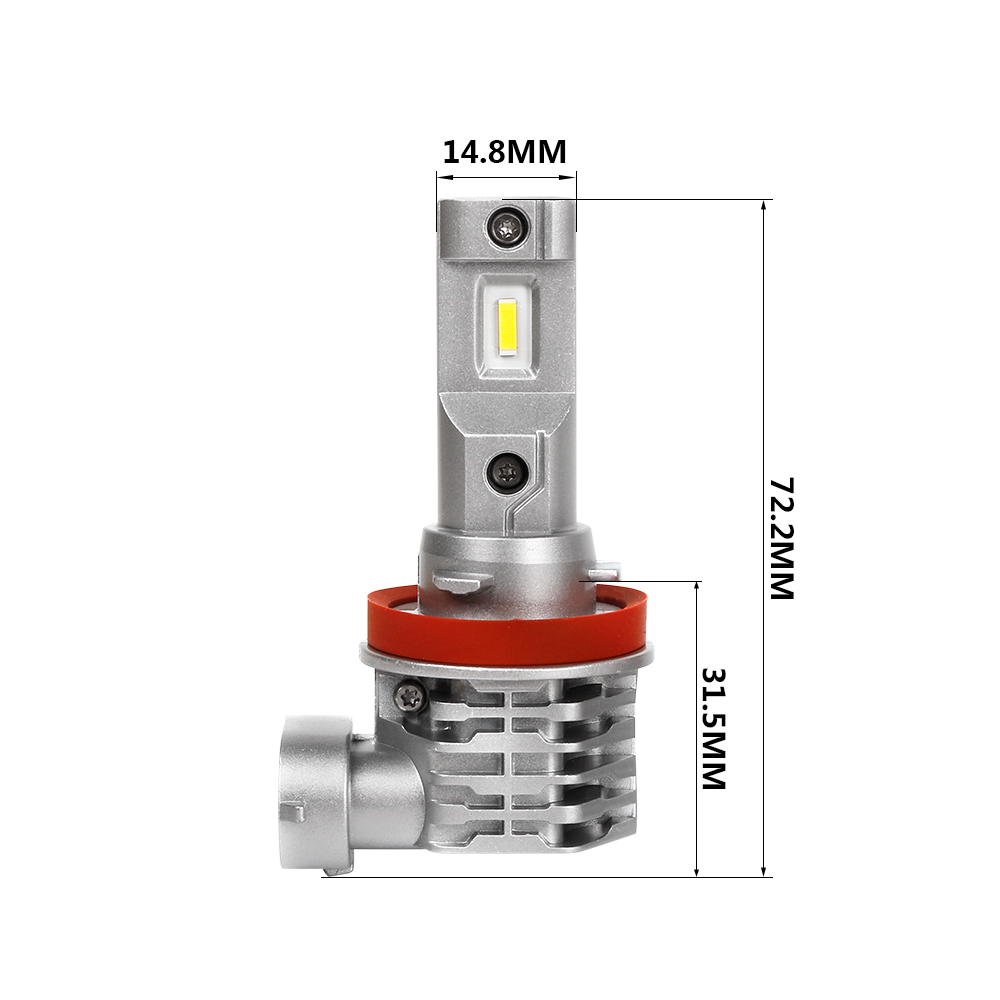 Светодиодные лампы Vizant M4 цоколь H11 с чипом CREE Tech 4500lm 5000k (цена за 2 лампы)