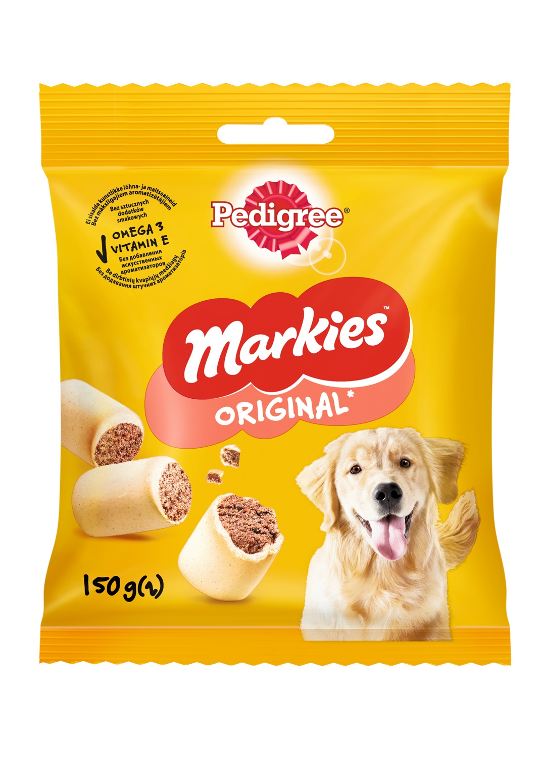 Лакомство для собак Pedigree Мarkies, рулетики, мясо, 150г