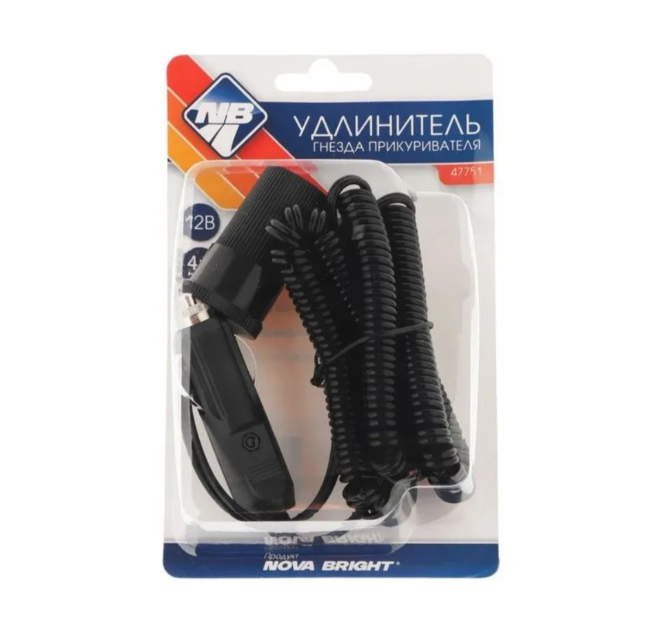 Разветвитель удлинитель "NOVA BRIGHT" (4 м, штекер в гнездо ...