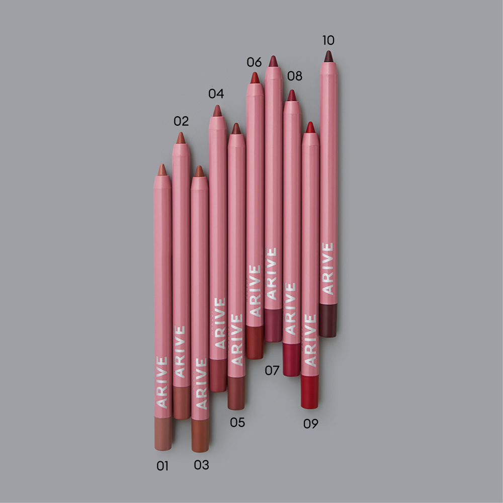 Купить карандаш для губ Arive Makeup Creamy Lip Pencil твердый тон 02 ...