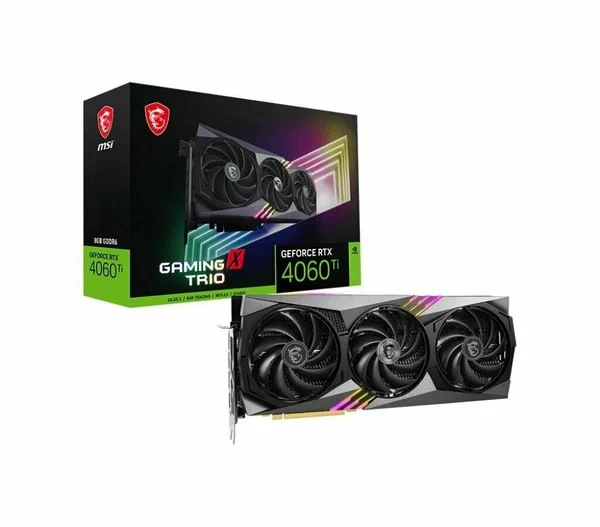 Видеокарта MSI RTX4060Ti GAMING X TRIO 8GB [RTX 4060Ti GAMING X TRIO 8GB], купить в Москве, цены в интернет-магазинах на Мегамаркет