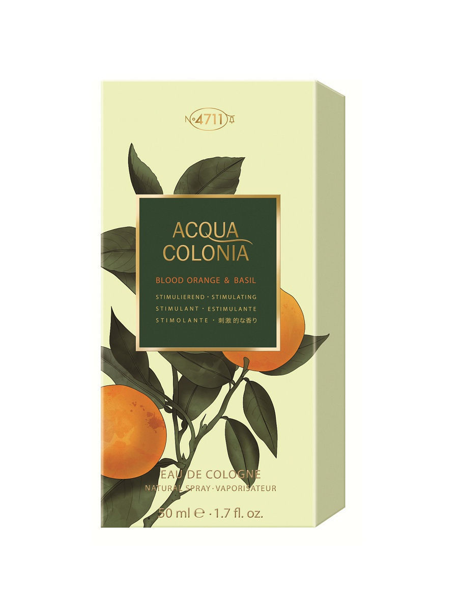 Acqua colonia blood orange. 4711 Acqua Colonia Blood Orange & Basil. House of 4711 Aqua Colonia Blood Orange & Basil. Blood Orange & Basil.