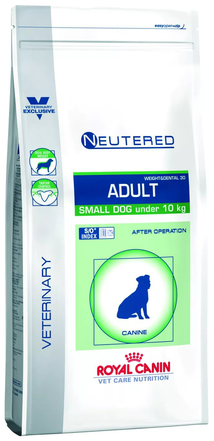 Сухой корм для собак ROYAL CANIN Vet Diet Neutered Adult Small Dog, курица, свинина, 0.8кг