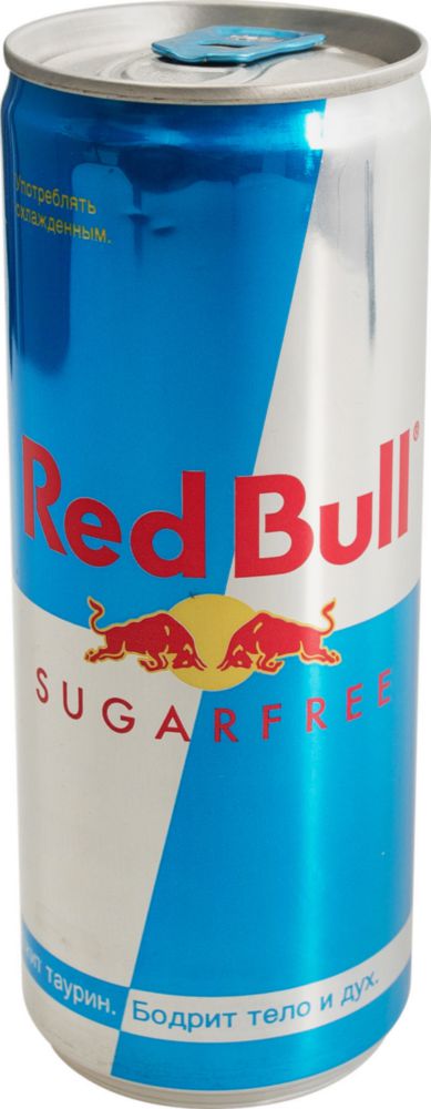 Напиток энергетический Red Bull без сахара жестяная банка 0.25 л