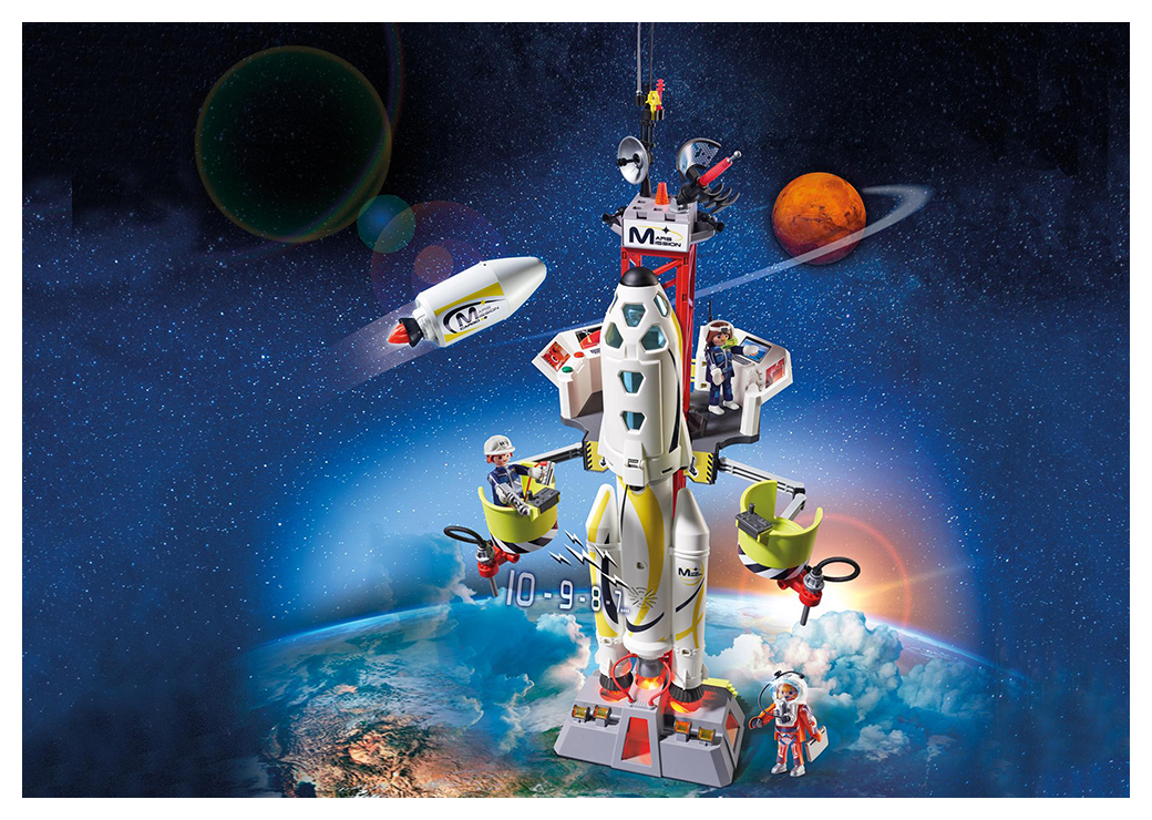 Конструктор ракетной промышленности. Playmobil Космическая станция 9488. Playmobil Space 9488. Плеймобиль Космическая миссия. Космическая ракета с базовой станцией, Playmobil.