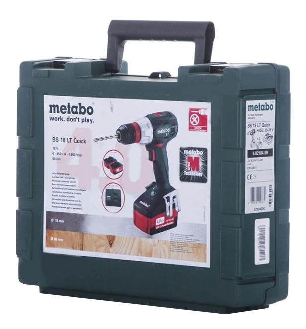 Metabo bs 18 quick. Metabo BS 18 lt quick 2x4.0Ah 602104500. Шуруповерт Метабо BS 18 quick. Metabo BS 175 (601750000). Метабо ЛТ quick.