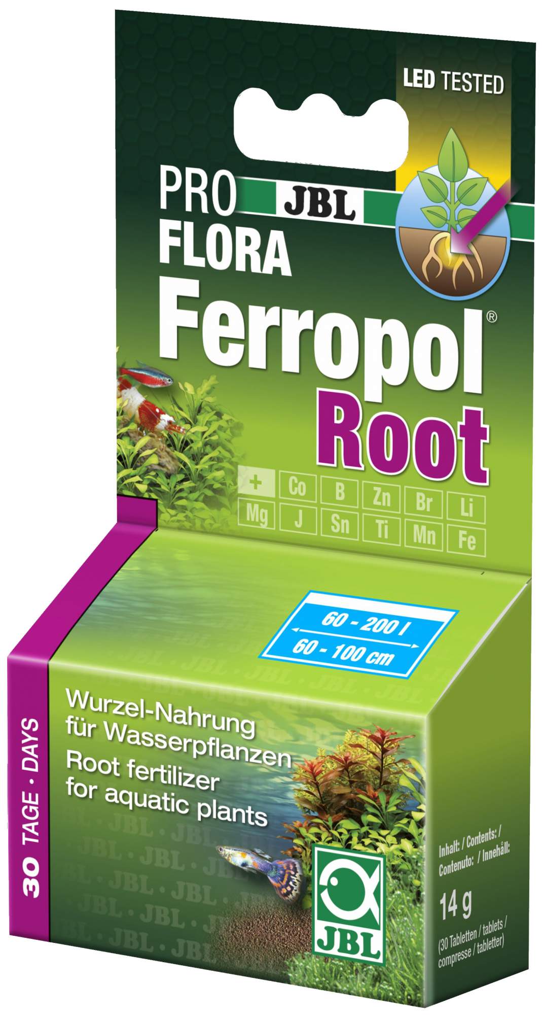 Удобрение для аквариумных растений JBL Ferropol Root 30 таб