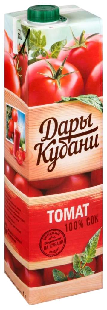 Сок Дары Кубани томат с мякотью, солью и сахаром 1 л