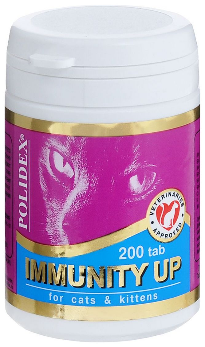 Витаминный комплекс для кошек Polidex Immunity Up, 200 таб