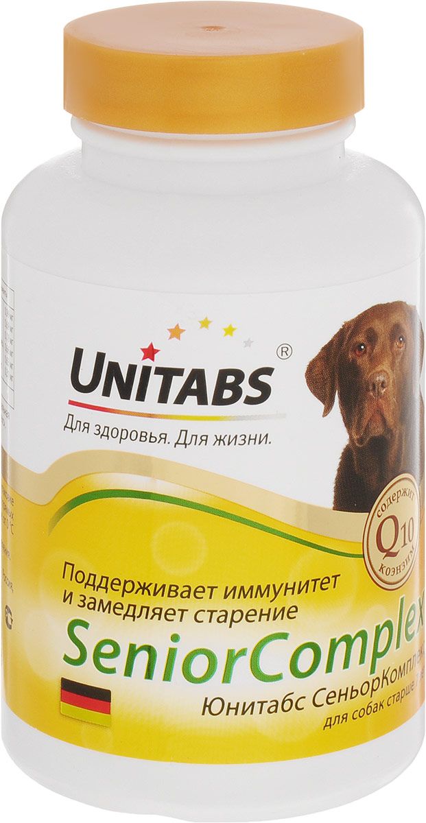 Витаминный комплекс для собак старше 7 лет Unitabs SeniorComplex, 100 таб
