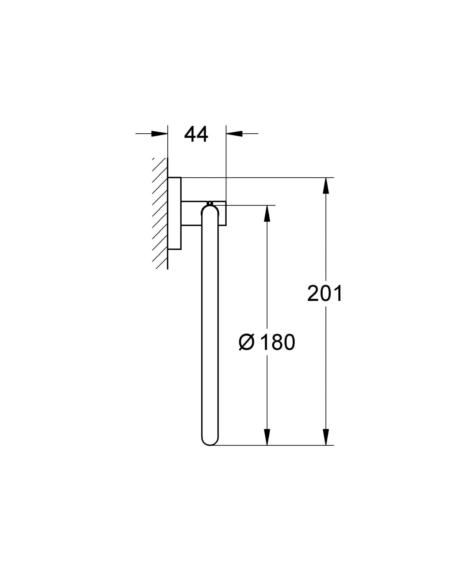 Кольцо для полотенца GROHE Essentials, хром