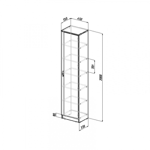 Шкаф 45 см