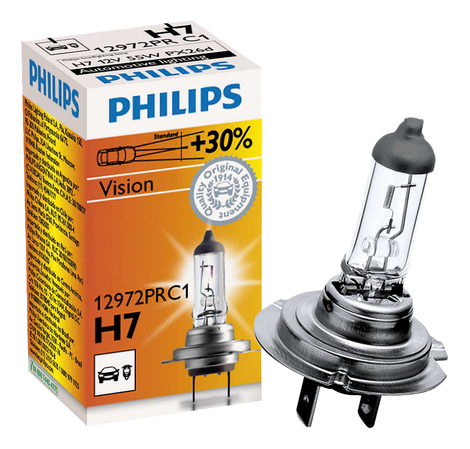 ᐈ Лампа H7 Philips Standard 55w 12v PX26d (12972PROQC1): цена