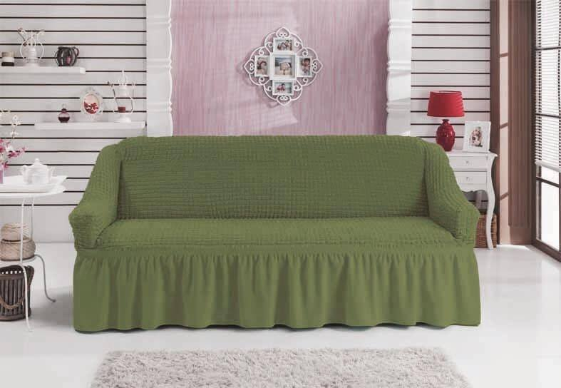 Чехол для дивана "BULSAN" трехместный - Зеленый