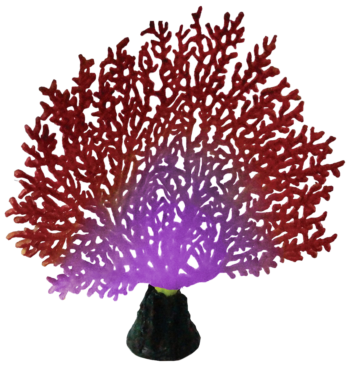 Искусственный коралл JELLY-FISH светящийся, фиолетовый, красный, 20.5х6.5х19 см