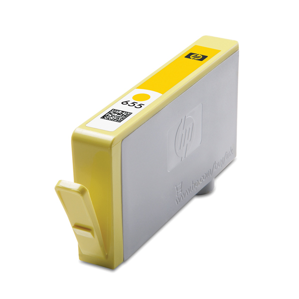Картридж для струйного принтера HP 655 (CZ112AE) желтый, оригинал