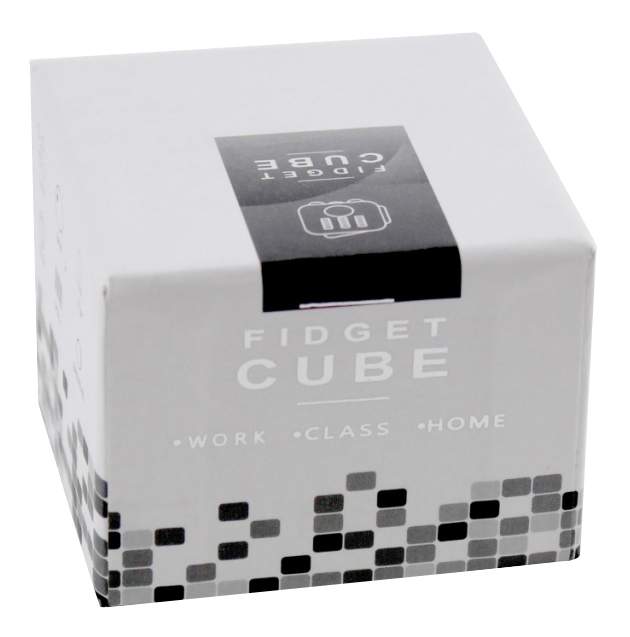 Игрушка-антистресс FIDGET CUBE Grey Black