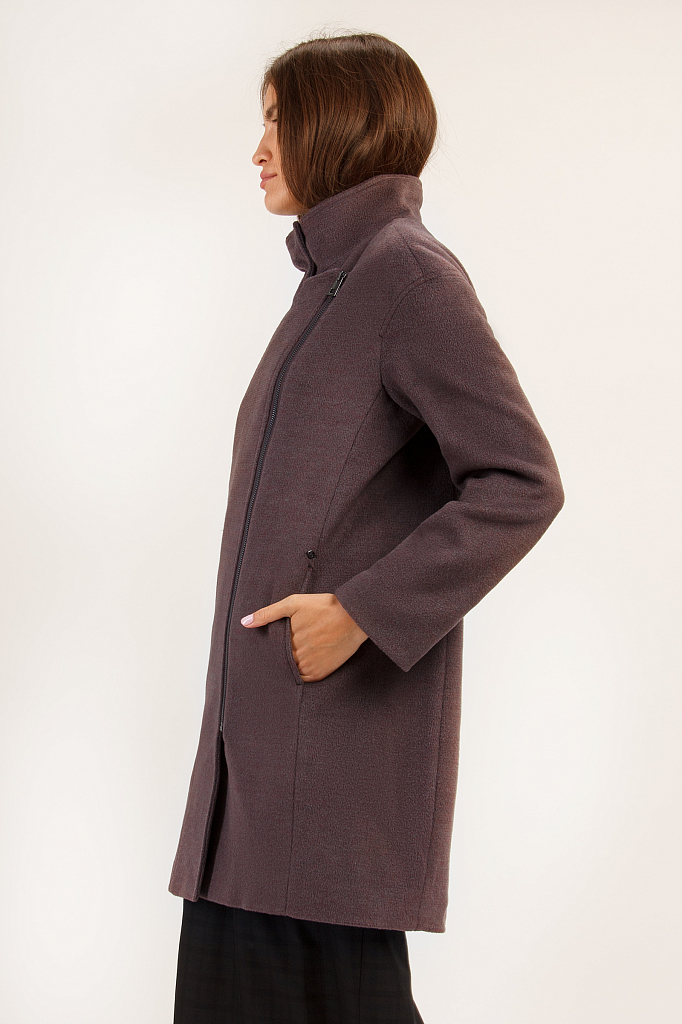 Пальто женское Finn Flare A19-11007 красное S