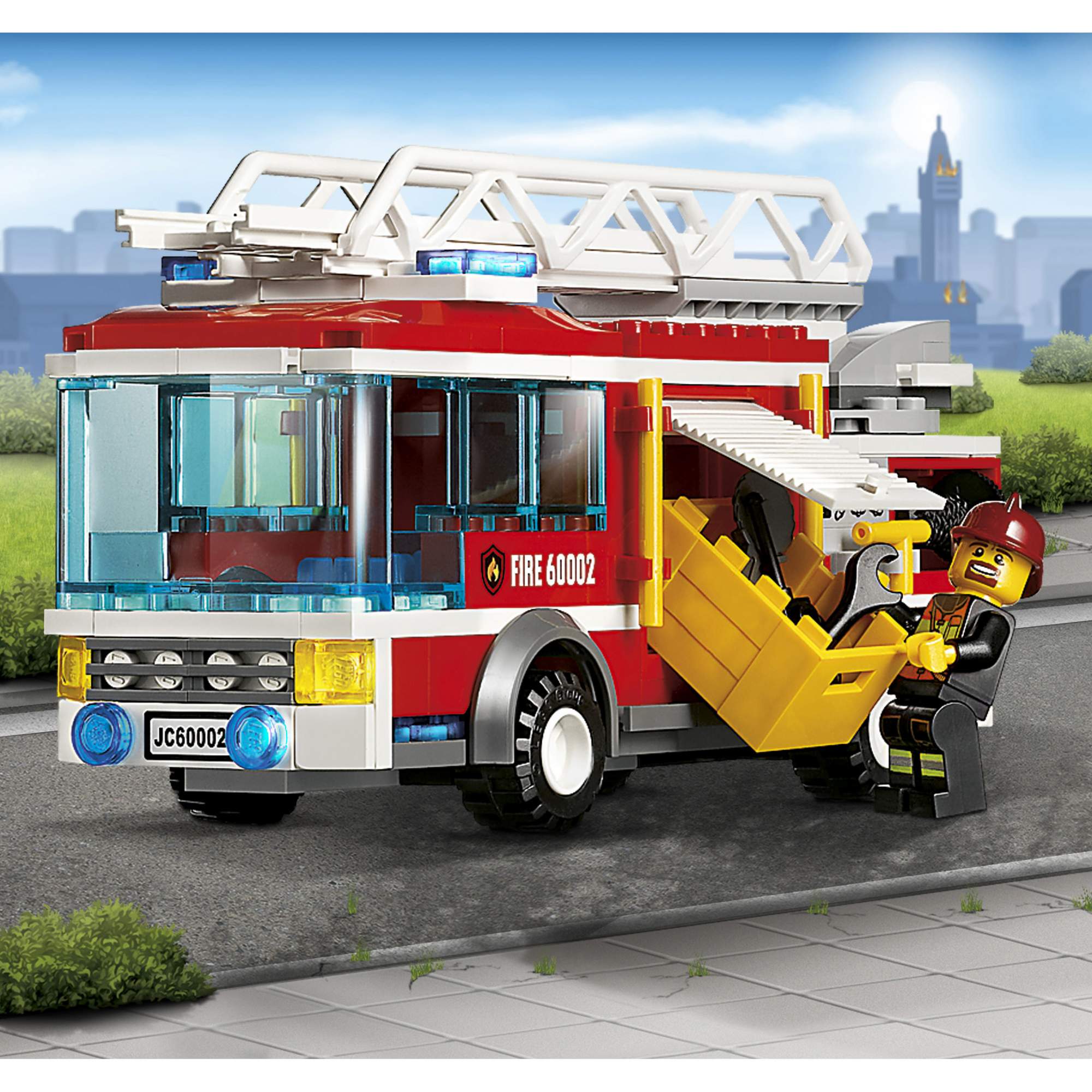 Конструктор LEGO City Fire Пожарная машина (60002) – купить в Москве, цены  в интернет-магазинах на Мегамаркет