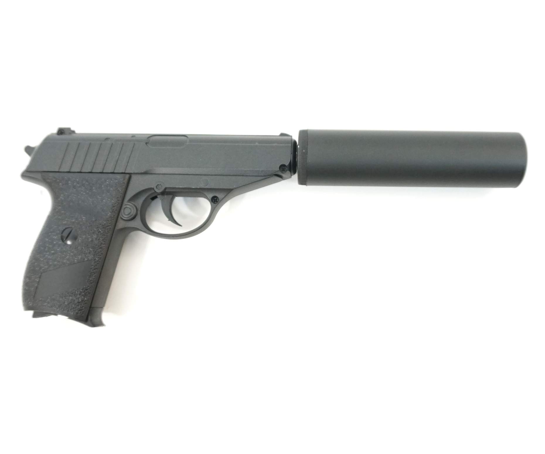 Страйкбольный пружинный пистолет Galaxy (кал. 6 мм) G.3A (PPS с имитацией глушителя) - купить в Oder, цена на Мегамаркет