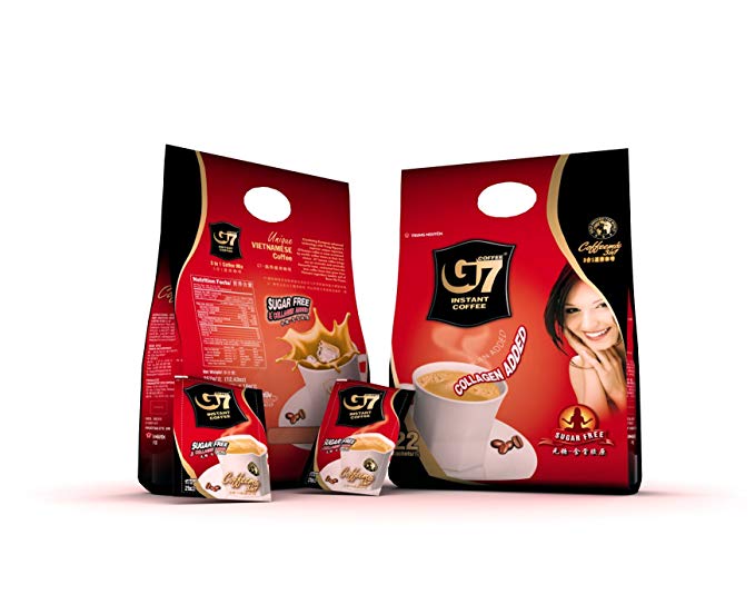 Кофе растворимый Чунг Нгуен G7 collagen & sugar free 3в1 в саше 22*16 г - купить в kofevl, цена на Мегамаркет