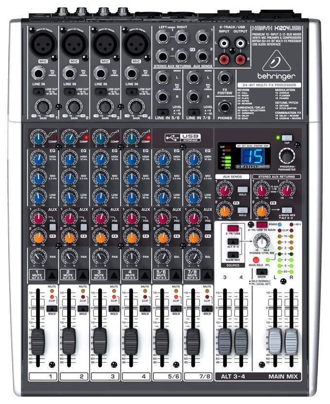 Купить микшер Behringer Xenyx X1204USB, цены на Мегамаркет | Артикул: 100024365945