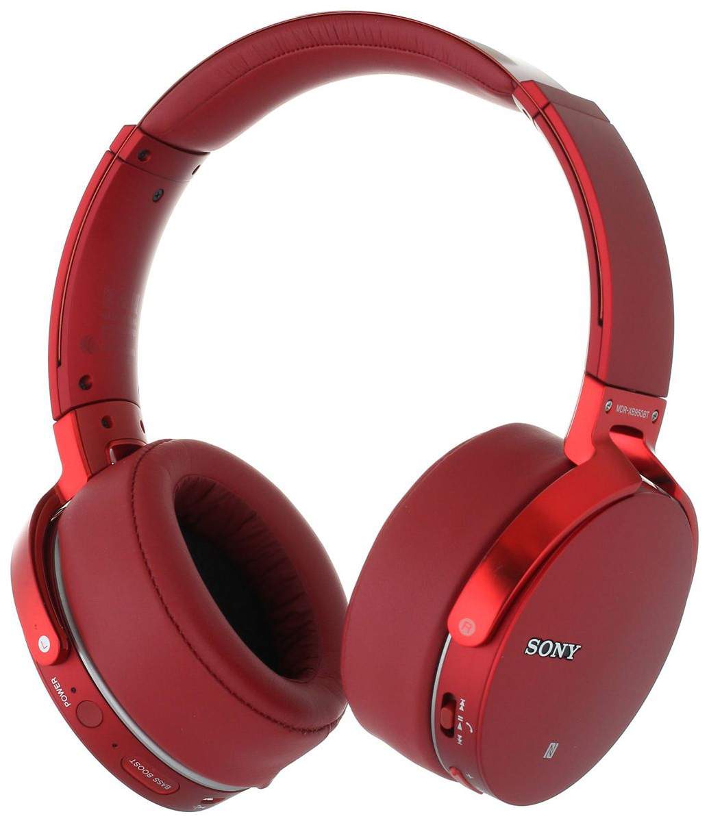 Беспроводные наушники Sony MDR-XB950B1 Red, купить в Москве, цены в  интернет-магазинах на Мегамаркет