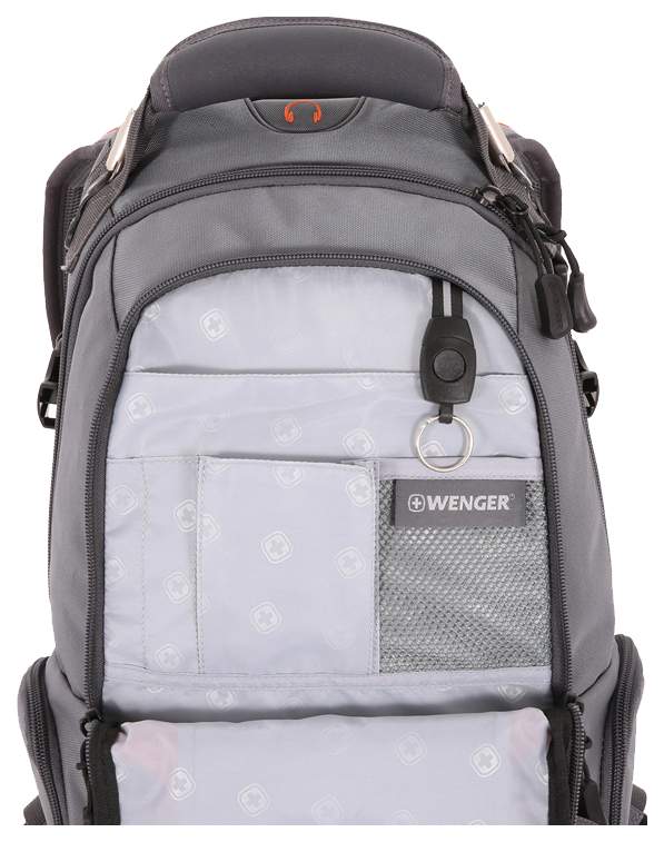 Рюкзак Wenger Narrow Hiking Pack серый/оранжевый 22 л