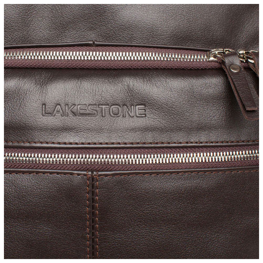Рюкзак кожаный Lakestone Salmon коричневый 10 л