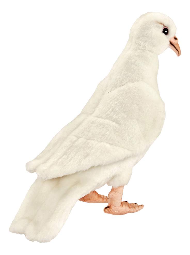 Реалистичная мягкая игрушка Hansa Creation Белый голубь, 20 см