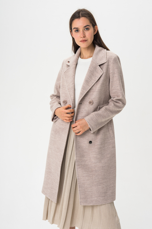 Пальто женское ElectraStyle 4-9009-306 коричневое 48 RU