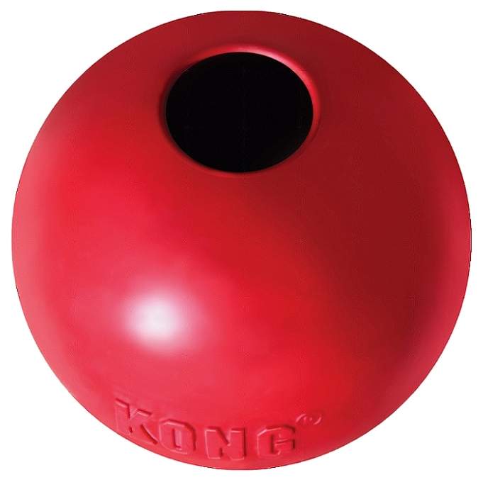 Игрушка для лакомств для собак KONG Мячик, красный, длина 6 см