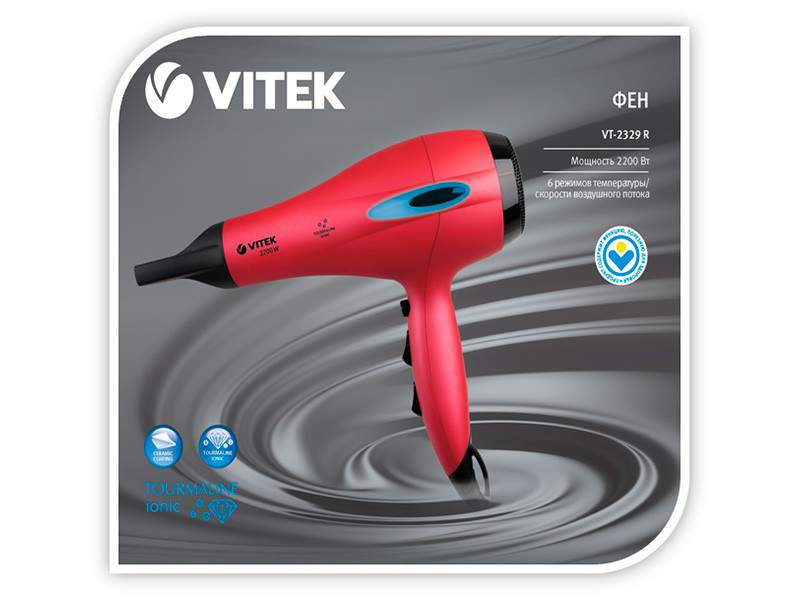 Vitek vt 2352. Фен Vitek VT-2329. 2329 Фен Vitek (r). Vitek VT-2329. Фены Vitek фен Vitek VT-2329r.