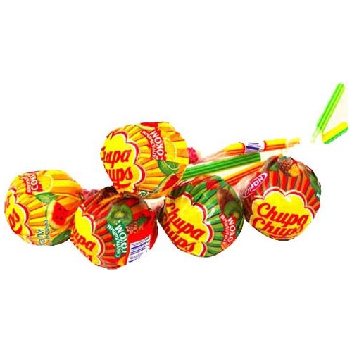 Карамель chupa chups шоубокс Тропик ассорти 12гр