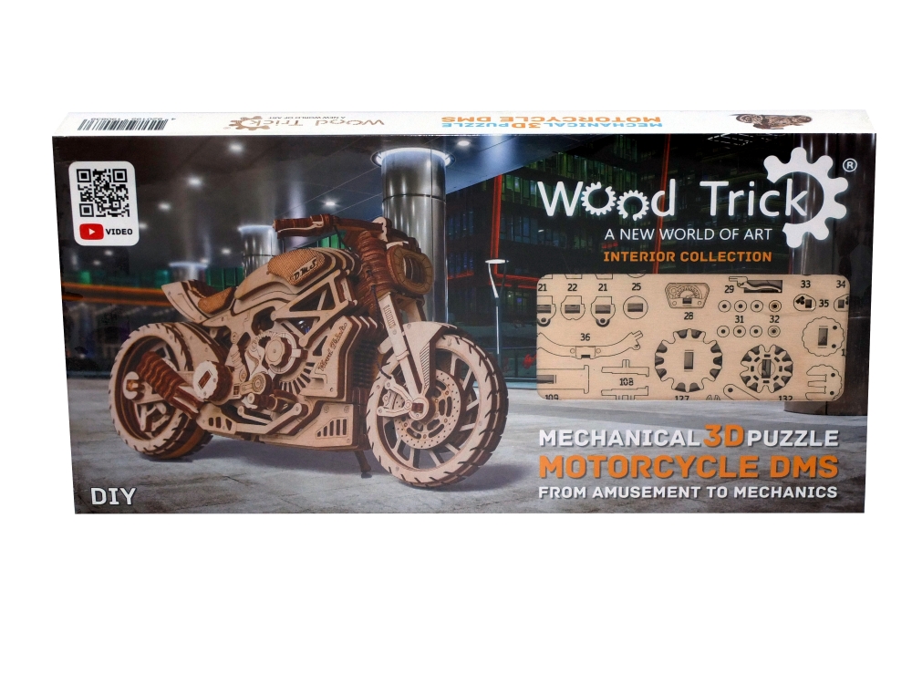 3D-пазл Wood Trick мотоцикл 203 детали
