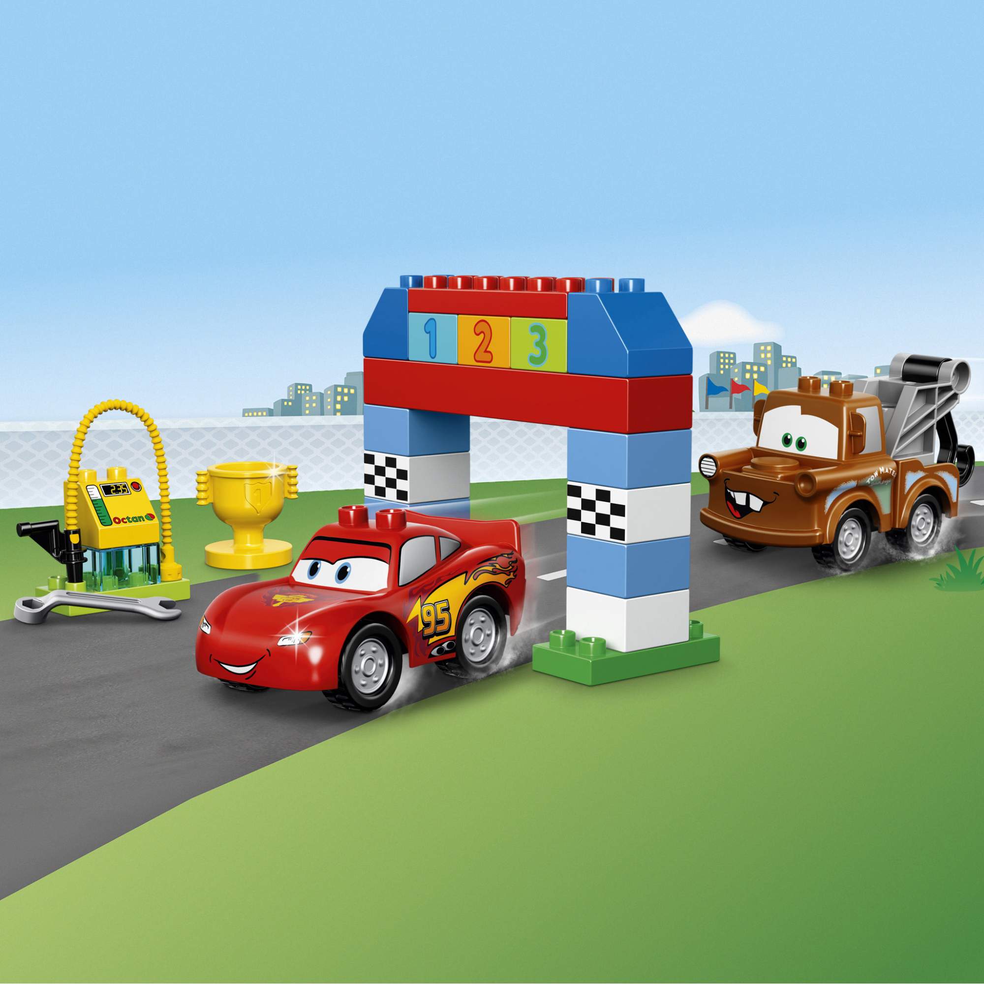 Отзывы о конструктор LEGO DUPLO Cars Гонки на Тачках (10600) - отзывы  покупателей на Мегамаркет | конструкторы LEGO 10600 - 100000075546