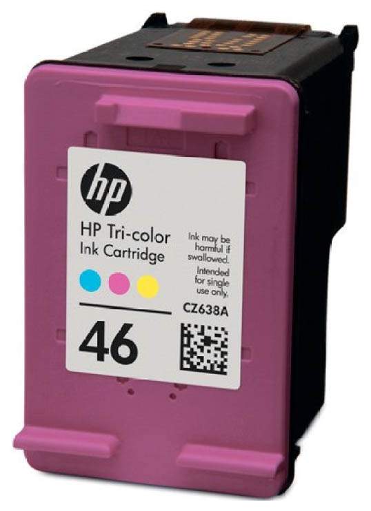 Картридж для струйного принтера HP 46 (CZ638AE) цветной, оригинал