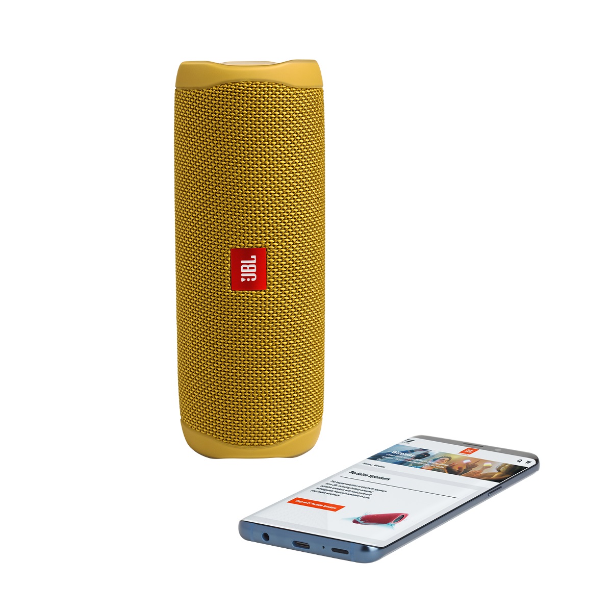 Портативная колонка JBL Flip 5 Yellow - отзывы покупателей на маркетплейсе  Мегамаркет | Артикул: 100025258646