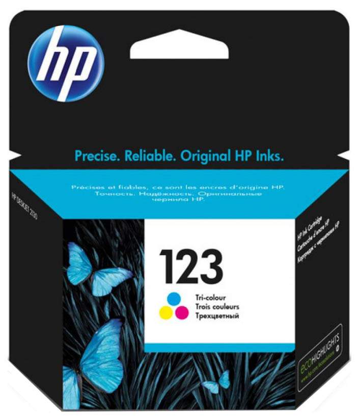 Картридж для струйного принтера HP 123 (F6V16AE) цветной, оригинал