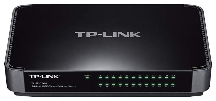 Коммутатор TP-LINK TL-SF1024M Black, купить в Москве, цены в интернет-магазинах на Мегамаркет