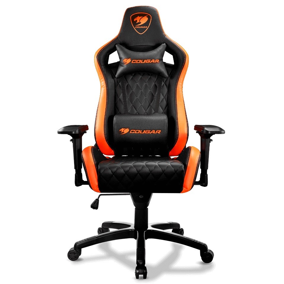 Кресло игровое Cougar ARMOR-S, черный/оранжевый - купить в Эльдорадо, цена на Мегамаркет