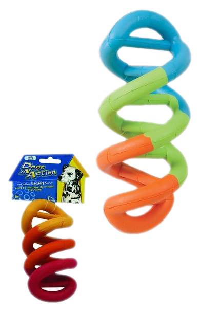 Жевательная игрушка для собак JW Спиралька Dog in Action large, длина 17 см