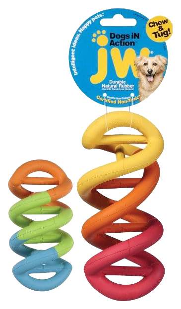 Жевательная игрушка для собак JW Спиралька Dog in Action large, длина 17 см