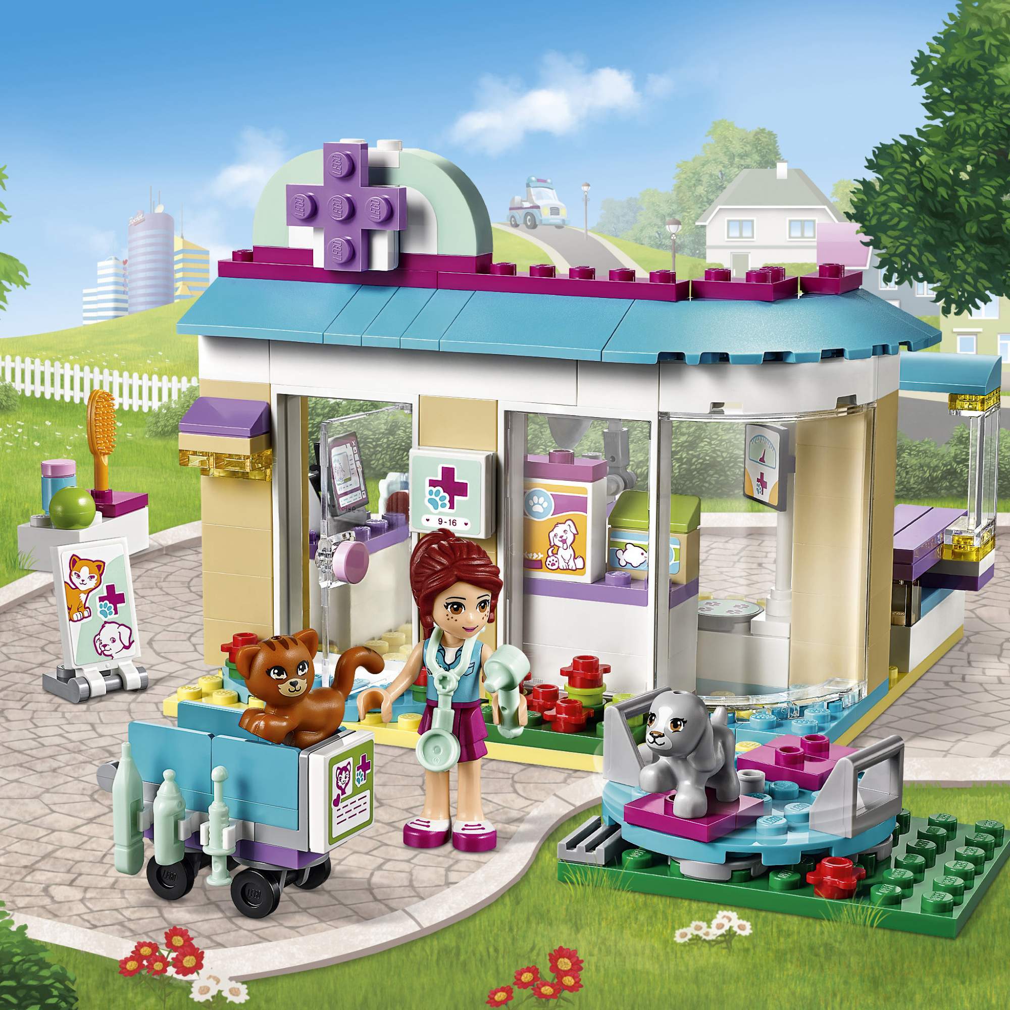 Конструктор LEGO Friends Ветеринарная клиника (41085) – купить в Москве,  цены в интернет-магазинах на Мегамаркет