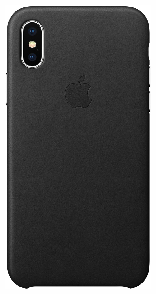 Накладка Apple Leather Case Black MQTD2ZM/A для iPhone X